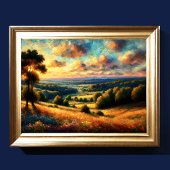 Abstrakte künstlerische Landschaft III Poster