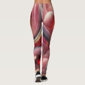 Abstrakte künstlerische Leggings - stilvoll und ei (Rückseite)