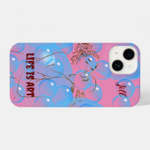 Abstrakte Künstlerische Liebe iPhone Hülle (Rückseite (Horizontal))