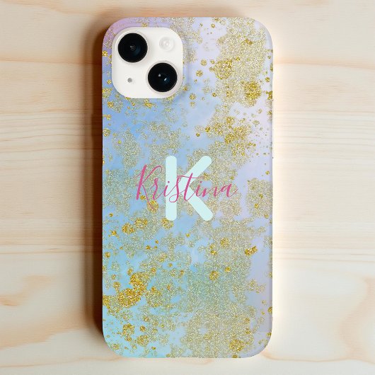 Abstrakte künstlerische Moderne Glam Chic Glitteri Case-Mate iPhone Hülle