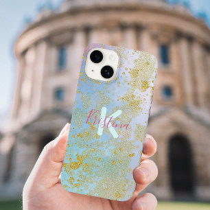 Abstrakte künstlerische Moderne Glam Chic Glitteri Case-Mate iPhone 14 Hülle