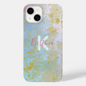 Abstrakte künstlerische Moderne Glam Chic Glitteri Case-Mate iPhone Hülle (Rückseite)