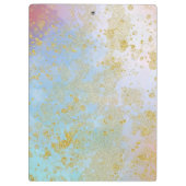 Abstrakte künstlerische Moderne Glam Chic Glitteri Klemmbrett (Rückseite)