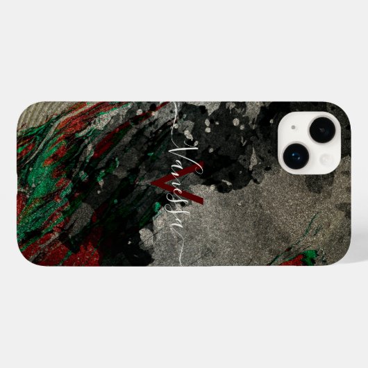 Abstrakte künstlerische Moderne Glam Imitate Gold Case-Mate iPhone Hülle (Rückseite (Horizontal))