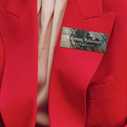 Abstrakte künstlerische Moderne Glam Imitate Gold  Namensschild