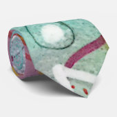 Abstrakte künstlerische Neuheit Blaues Lila Rotes  Krawatte (Gerollt)