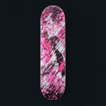 Abstrakte Künstlerische Rosa Burgund Rot-Akrylenma Skateboard<br><div class="desc">Dieses moderne und künstlerische Gemälde ist perfekt für die trendige und künstlerische Frau. Es ist in handgemalten, rosa, neonrosa und bordeauxrot gestrichenen abstrakten Acryldesigns gestaltet. Es ist hübsch, elegant und modern.***WICHTIG: Für individuelle Designanfragen wie z.B. passende Produktanfragen, Farbänderungen, Platzierungsänderungen oder andere Änderungswünsche klicken Sie bitte auf den Button "MESSAGE" oder...</div>