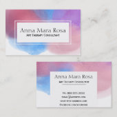 *~* abstrakte künstlerische Therapieweiblicher Visitenkarte (Vorne/Hinten)