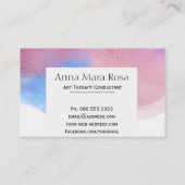 *~* abstrakte künstlerische Therapieweiblicher Visitenkarte (Rückseite)