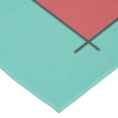 abstrakte Kunstlinien der 40er Jahre Tischdecke (Schrägansicht)