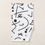 Abstrakte Kunstmalerei Badhandtuch Set (Handtuch)