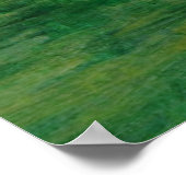 Abstrakte Kunstmalerei Bäume Wald Grüne Erde Poster (Ecke)