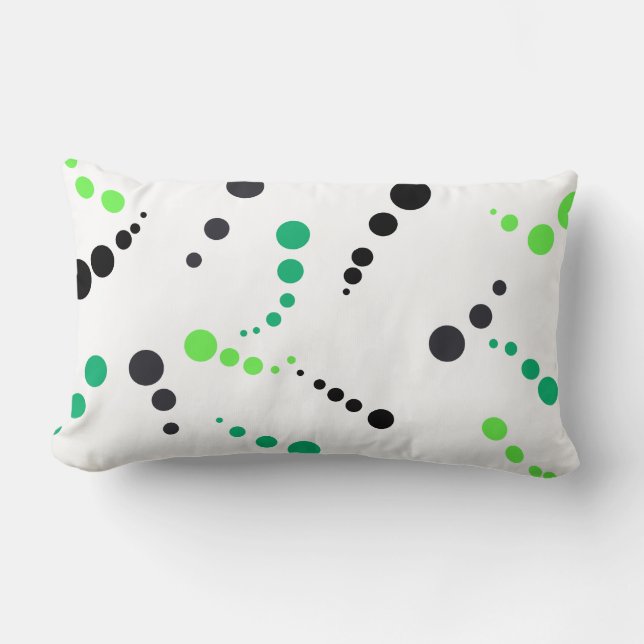 Abstrakte Kunstmalerei eines Kissen (Vorderseite)