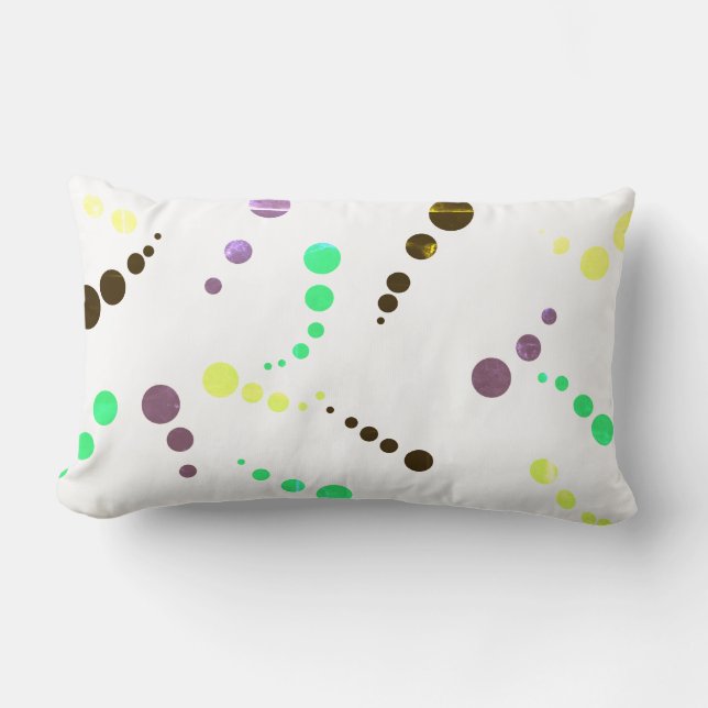 Abstrakte Kunstmalerei eines Kissen (Vorderseite)