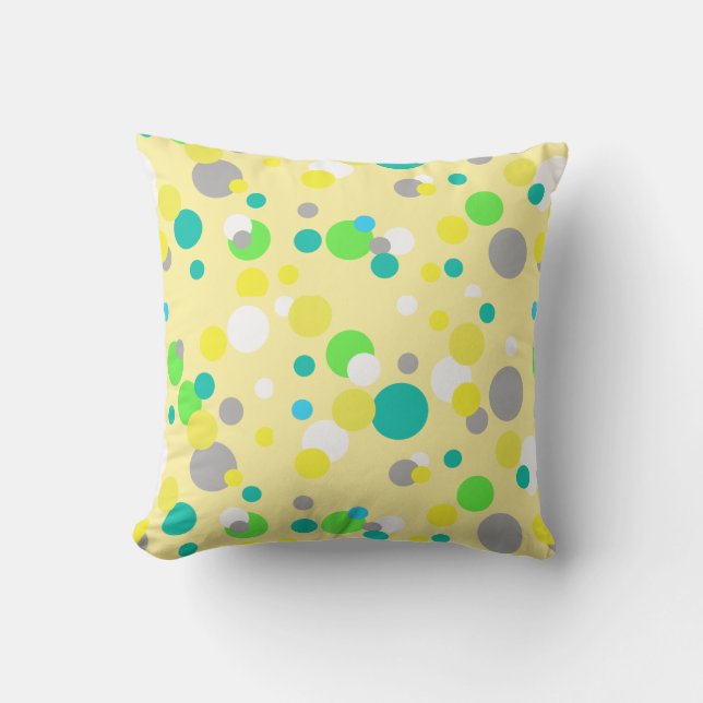 Abstrakte Kunstmalerei eines Kissen (Vorderseite)