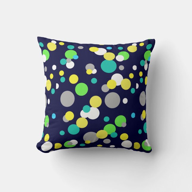 Abstrakte Kunstmalerei eines Kissen (Vorderseite)