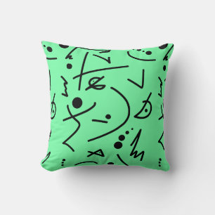 Abstrakte Kunstmalerei eines Kissen