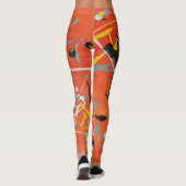 Abstrakte Kunstmalerei eines Leggings (Rückseite)