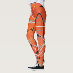 Abstrakte Kunstmalerei eines Leggings