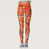 Abstrakte Kunstmalerei eines Leggings (Vorderseite)
