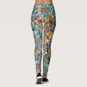 Abstrakte Kunstmalerei eines Leggings (Rückseite)