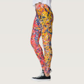 Abstrakte Kunstmalerei eines Leggings (Links)