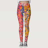 Abstrakte Kunstmalerei eines Leggings (Vorderseite)