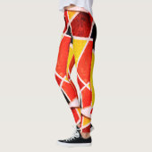 Abstrakte Kunstmalerei eines Leggings (Links)