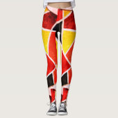 Abstrakte Kunstmalerei eines Leggings (Vorderseite)