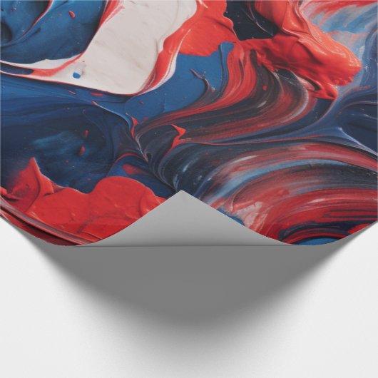 Abstrakte Kunstmalerei Geschenkpapier (Ecke)