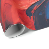 Abstrakte Kunstmalerei Geschenkpapier (Rolleneckpunkt)