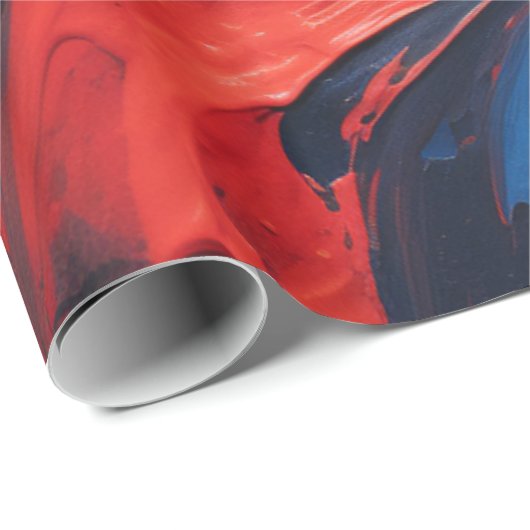 Abstrakte Kunstmalerei Geschenkpapier (Rolleneckpunkt)