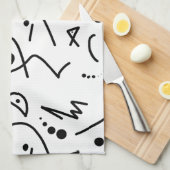 Abstrakte Kunstmalerei Geschirrtuch (Viertel Falte)