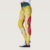 Abstrakte Kunstmalerei im Sommer Leggings (Links)