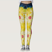 Abstrakte Kunstmalerei im Sommer Leggings (Vorderseite)
