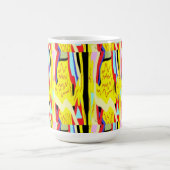 Abstrakte Kunstmalerei Kaffeetasse (Mittel)