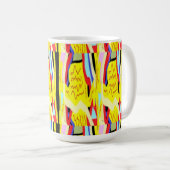 Abstrakte Kunstmalerei Kaffeetasse (VorderseiteRechts)