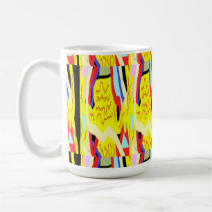 Abstrakte Kunstmalerei Kaffeetasse