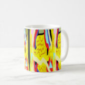 Abstrakte Kunstmalerei Kaffeetasse (VorderseiteRechts)