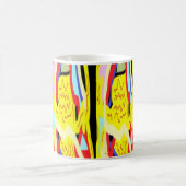 Abstrakte Kunstmalerei Kaffeetasse (Mittel)
