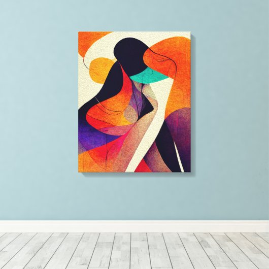 Abstrakte Kunstmalerei Leinwand Malerei Kunst (Insitu (Holzboden))