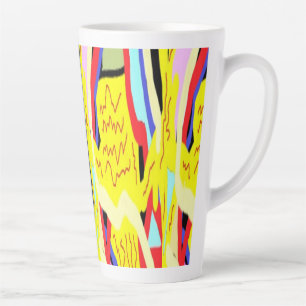 Abstrakte Kunstmalerei Milchtasse