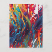Abstrakte Kunstmalerei Postkarte (Vorderseite)