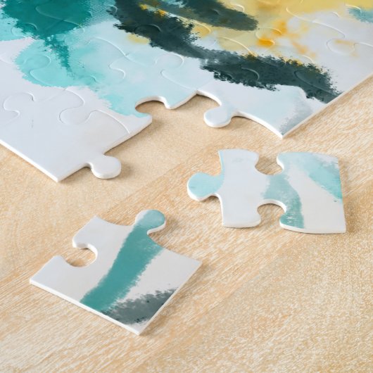 Abstrakte Kunstmalerei Puzzle (Seite)