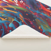 Abstrakte Kunstmalerei Sherpadecke (3/4)