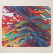 Abstrakte Kunstmalerei Sherpadecke (Vorderseite (Horizontal))