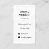 Abstrakte Kunstmalerei Visitenkarten rosa grün Visitenkarte (Rückseite)