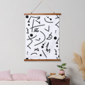 Abstrakte Kunstmalerei Wandteppich Mit Holzrahmen (Schlafzimmer)