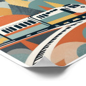 abstrakte Kunstmauer-Poster Poster (Ecke)