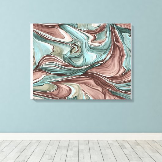 Abstrakte Kunstmauer wirbeln Leinwanddruck (Insitu (Holzboden))